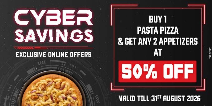 Cyber Savings Pizza Offer 2