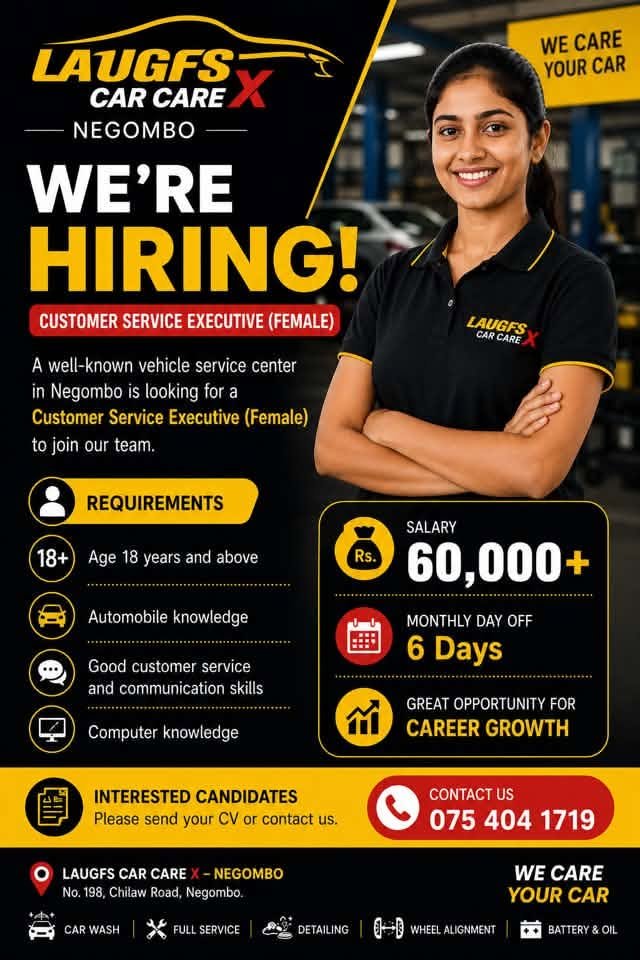 Customer Service Executive (Female)