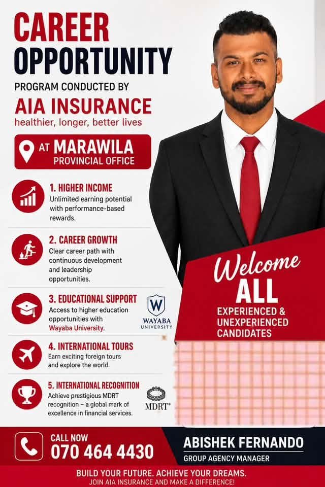 Career Opportunity at AIA Insurance