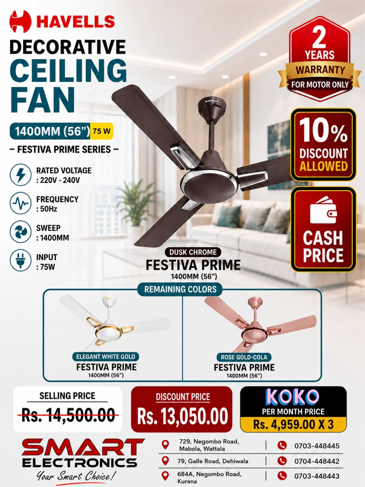 Havells Decorative Ceiling Fan