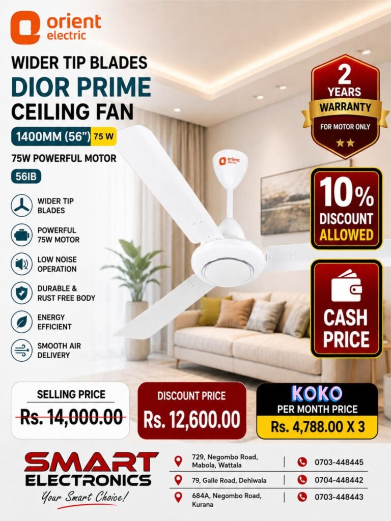 Dior Prime Ceiling Fan