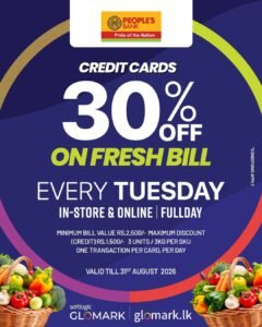 30% OFF on Fresh Bill with People’s Bank Credit Cards