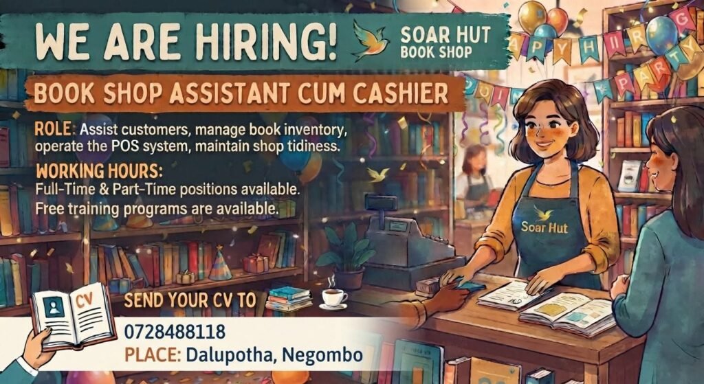 Book Shop Assistant Cum Cashier