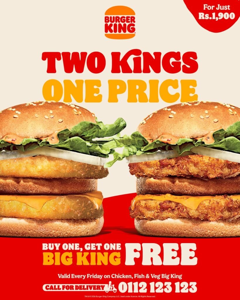 Buy 1 Get 1 Free Offer on Fridays