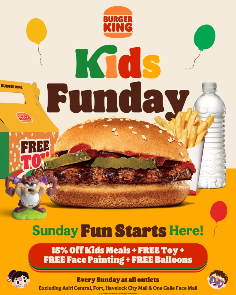 Kids Sundays at Burger King!