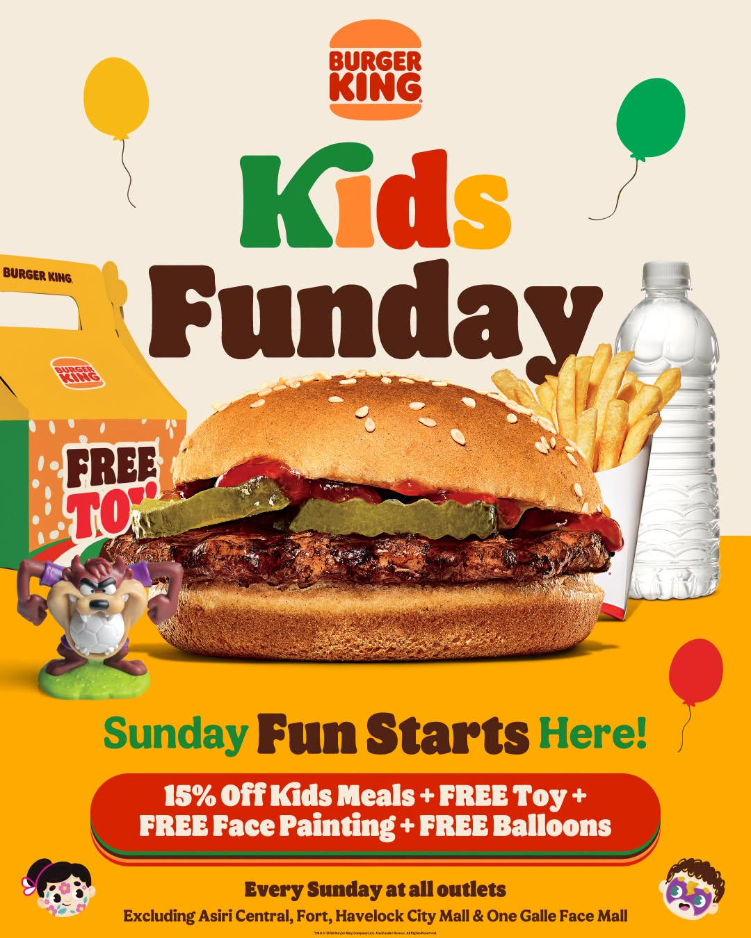 Kids Sundays at Burger King!