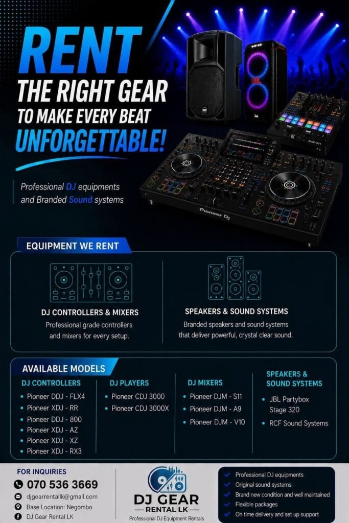 DJ Gear Rental LK