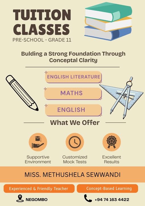Miss Methushela Sewwandi Tuition Classes
