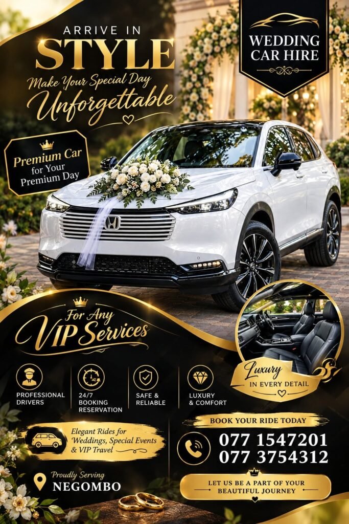 Wedding Car Hire Negombo
