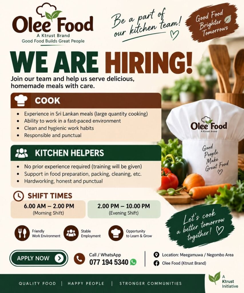 Cook and Kitchen Helpers