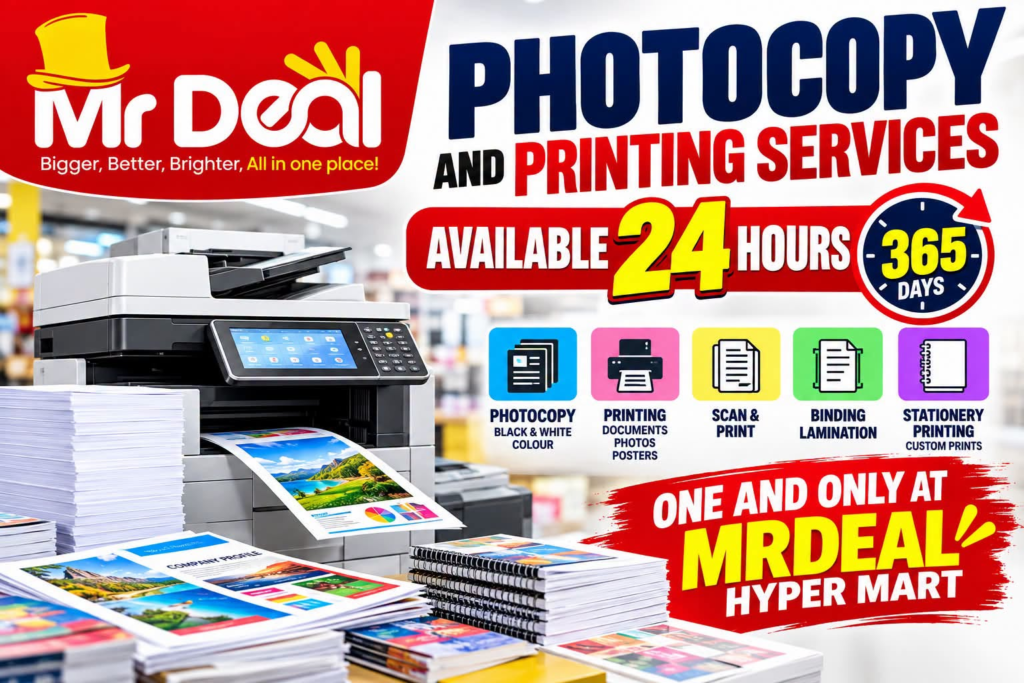 Mr Deal Photocopy and Printing Services