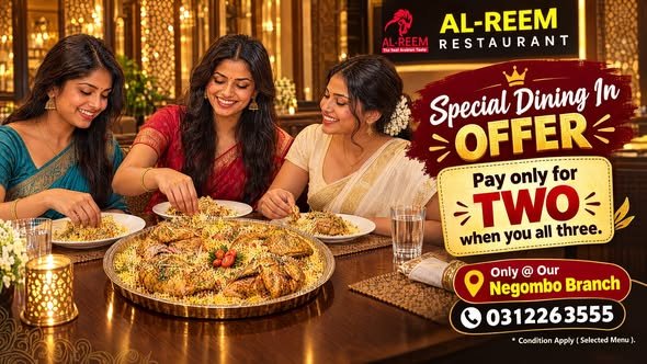 Special Dining In Offer