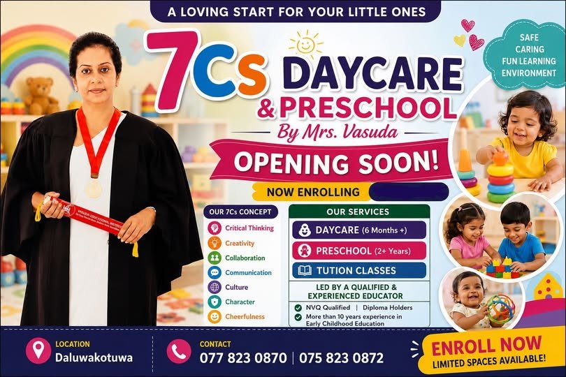 7Cs Daycare & Preschool by Mrs. Vasuda