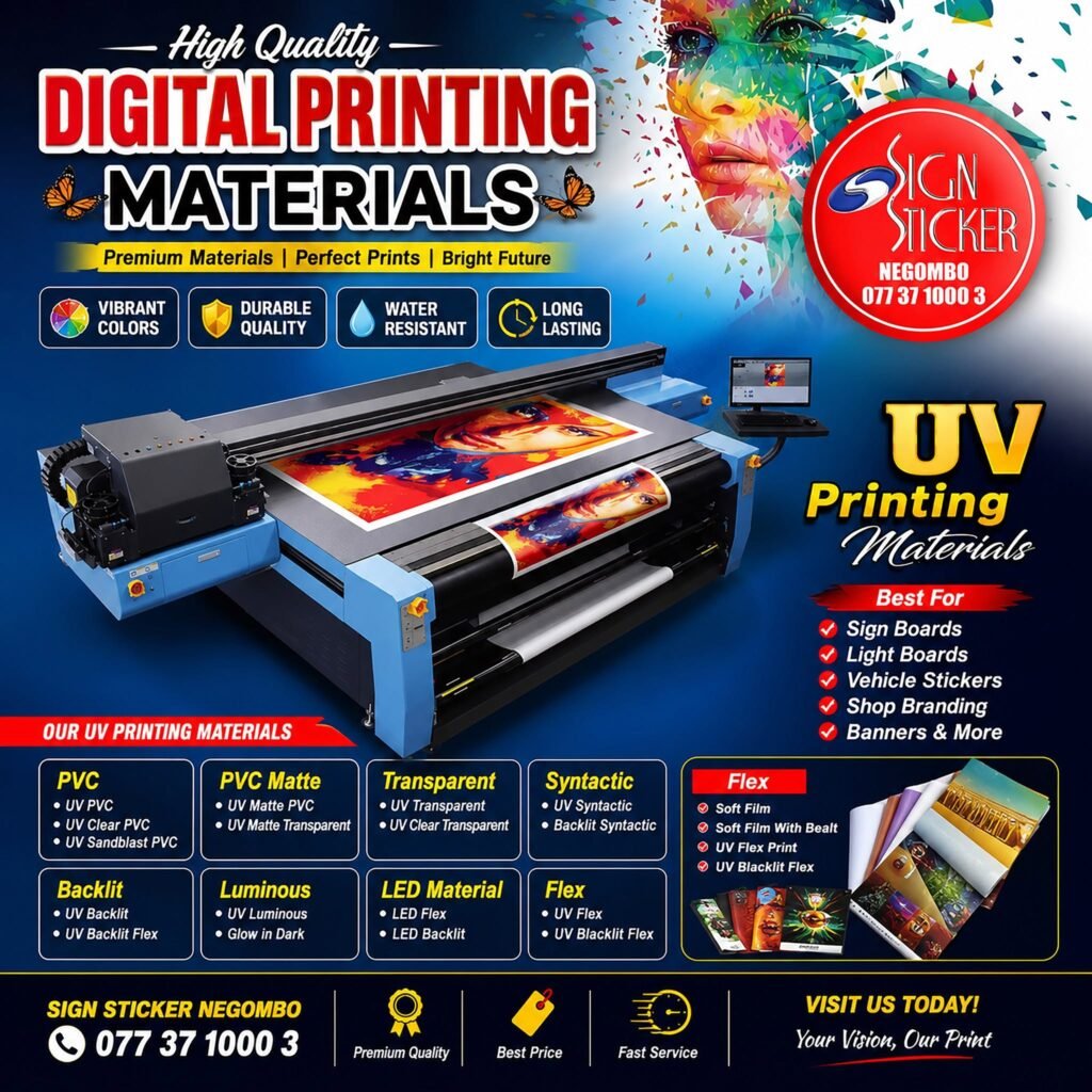 Sign Sticker Digital Printing Service