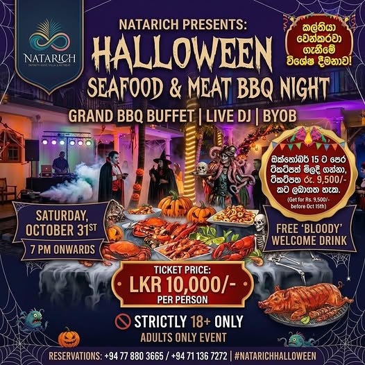 Halloween Seafood & Meat BBQ Night