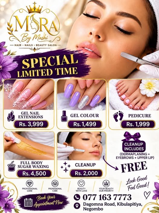 Special Beauty Offers at M RA Beauty Salon