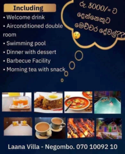 Special Day Out Packages at Laana Villa