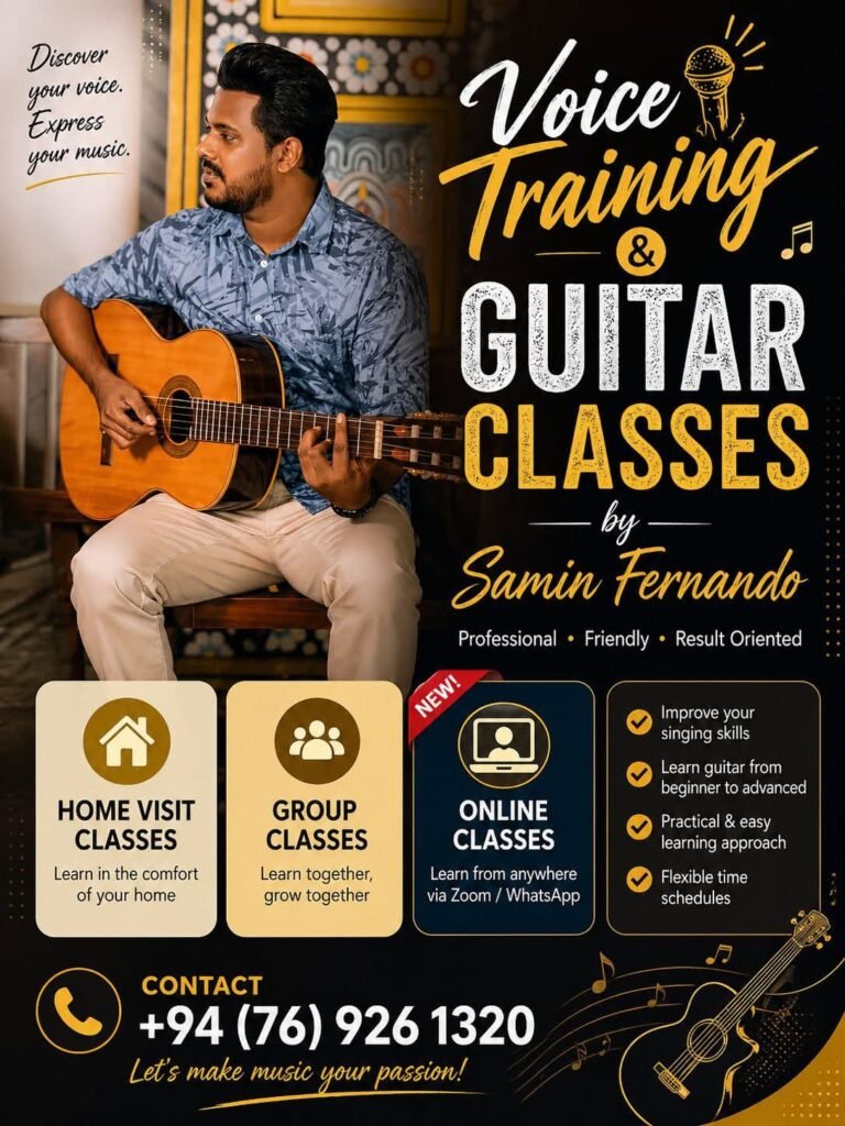 Samin Voice Training & Guitar Classes