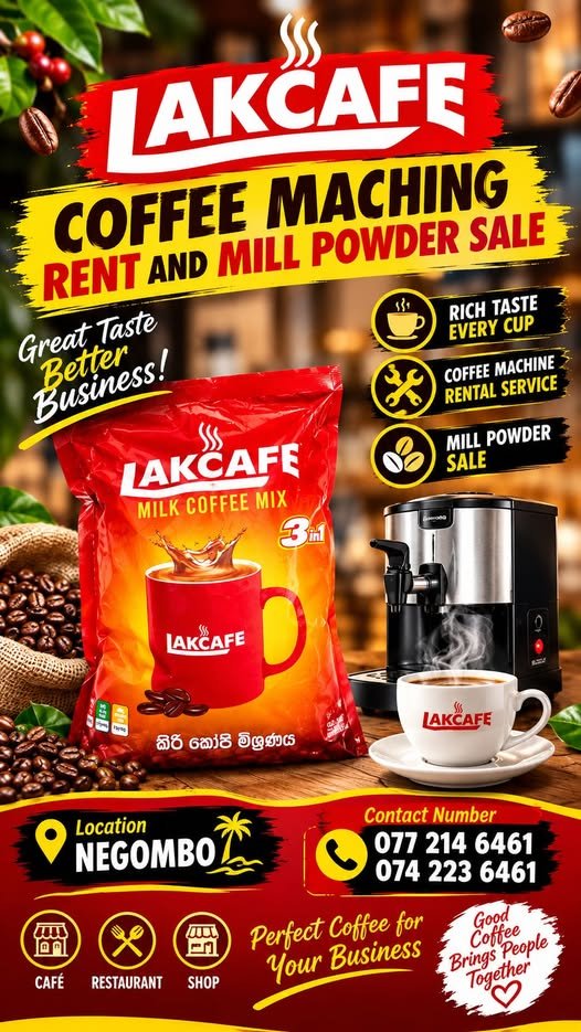 Lakcafe Coffee Machine Rental & Powder Sale