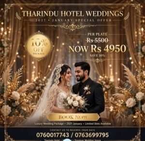 Tharindu Hotel Weddings – Special Offer