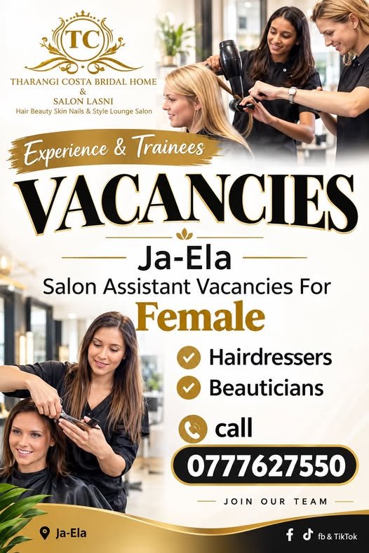 Salon Assistant Vacancies