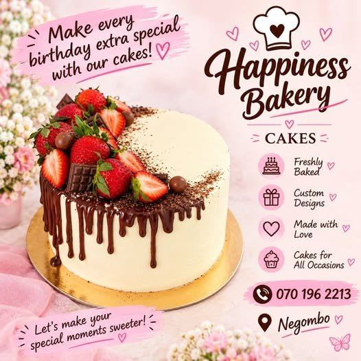Happiness Bakery – Custom Cakes