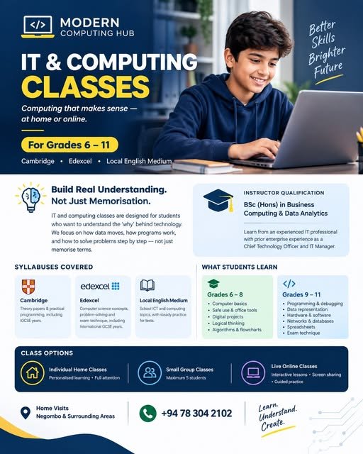 Modern Computing Hub IT & Computing Classes