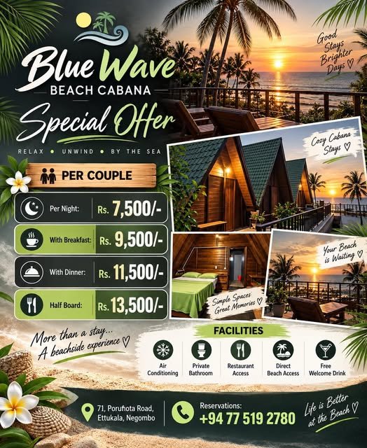 Escape to Paradise at Blue Wave Beach Cabana