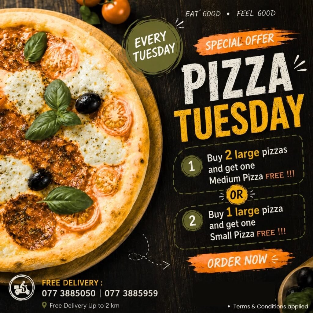 Pizza Tuesday Special Offer