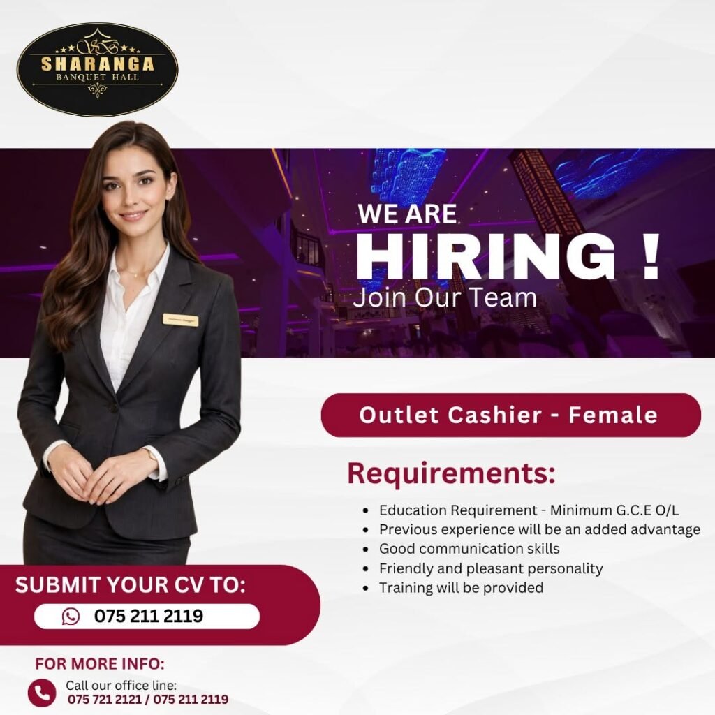 Outlet Cashier – Female