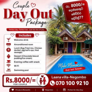 Couple Day Out Package at Laana Villa