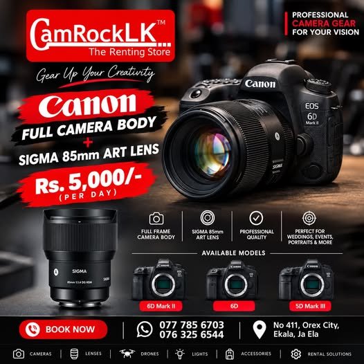 CamRockLK Camera Rental Service