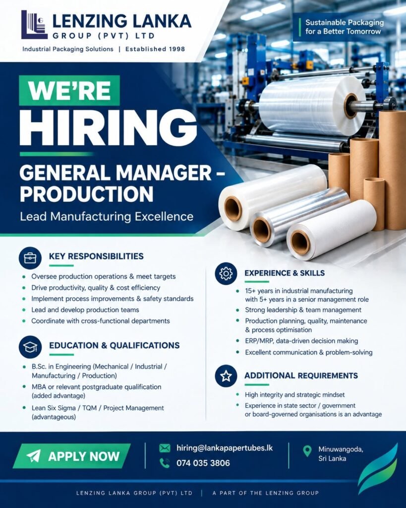 General Manager – Production