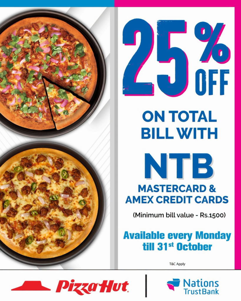 25% OFF at Pizza Hut