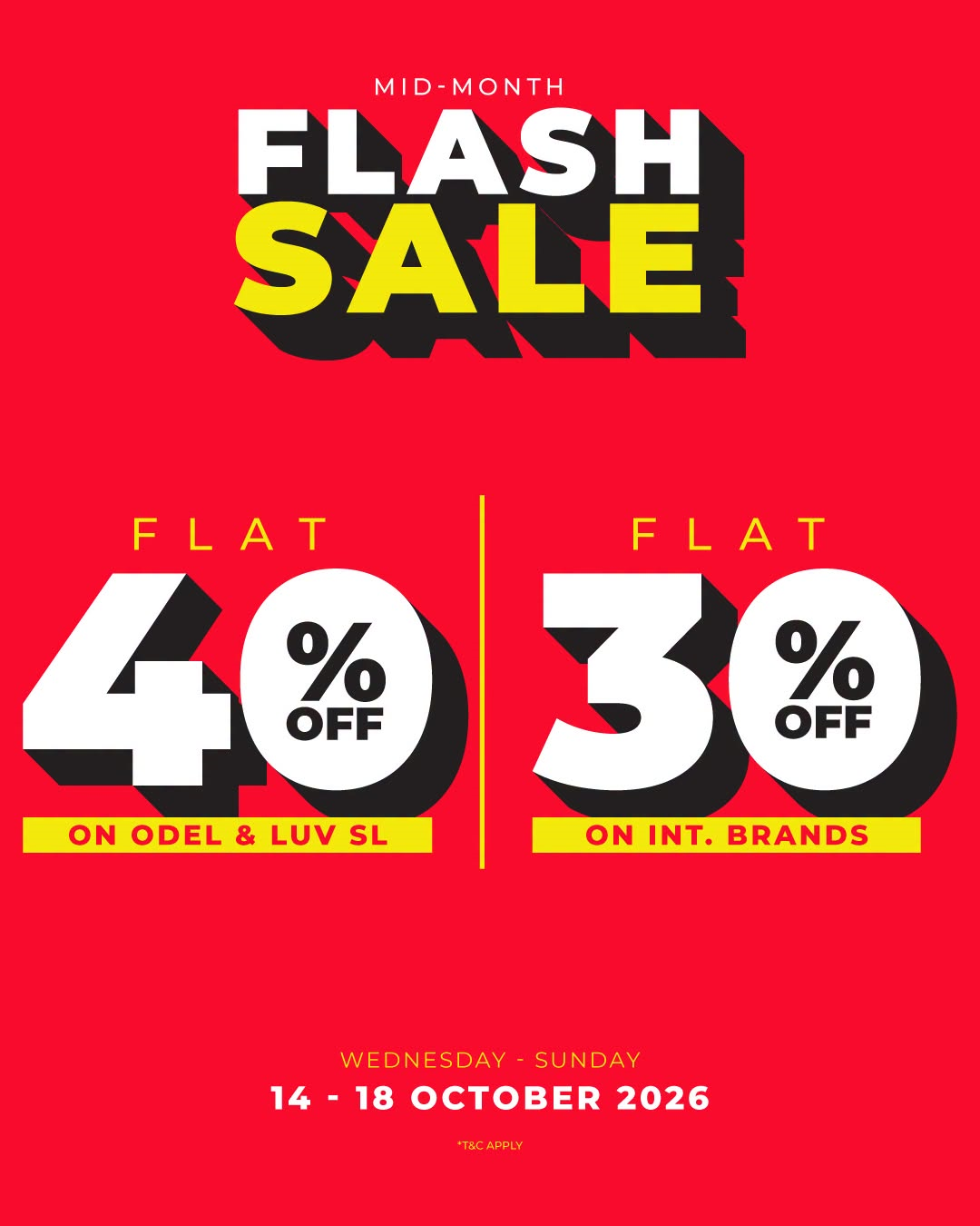 Mid-Month Flash Sale