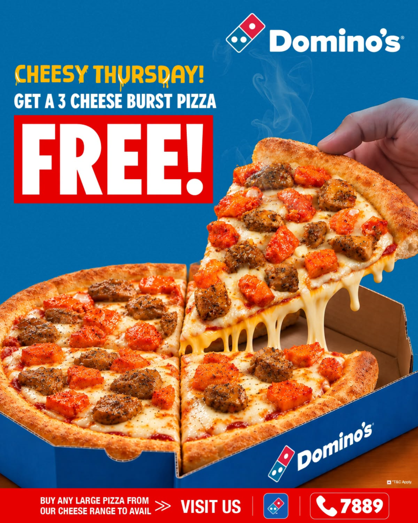 Cheesy Thursday – Get a FREE Pizza!