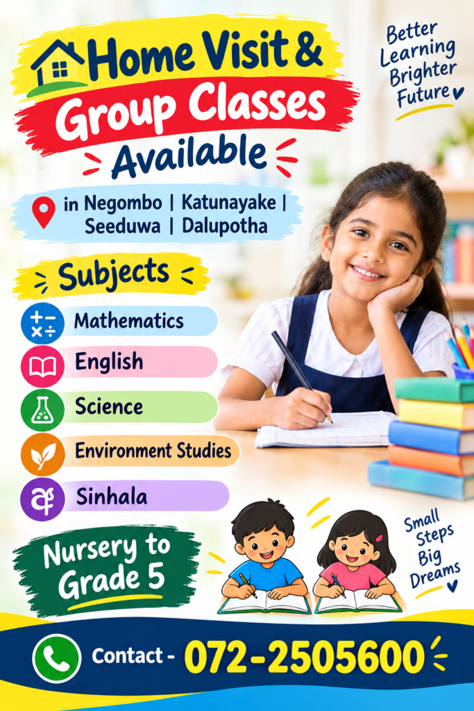 Kalpani Anuruddika Home Visit & Group Classes