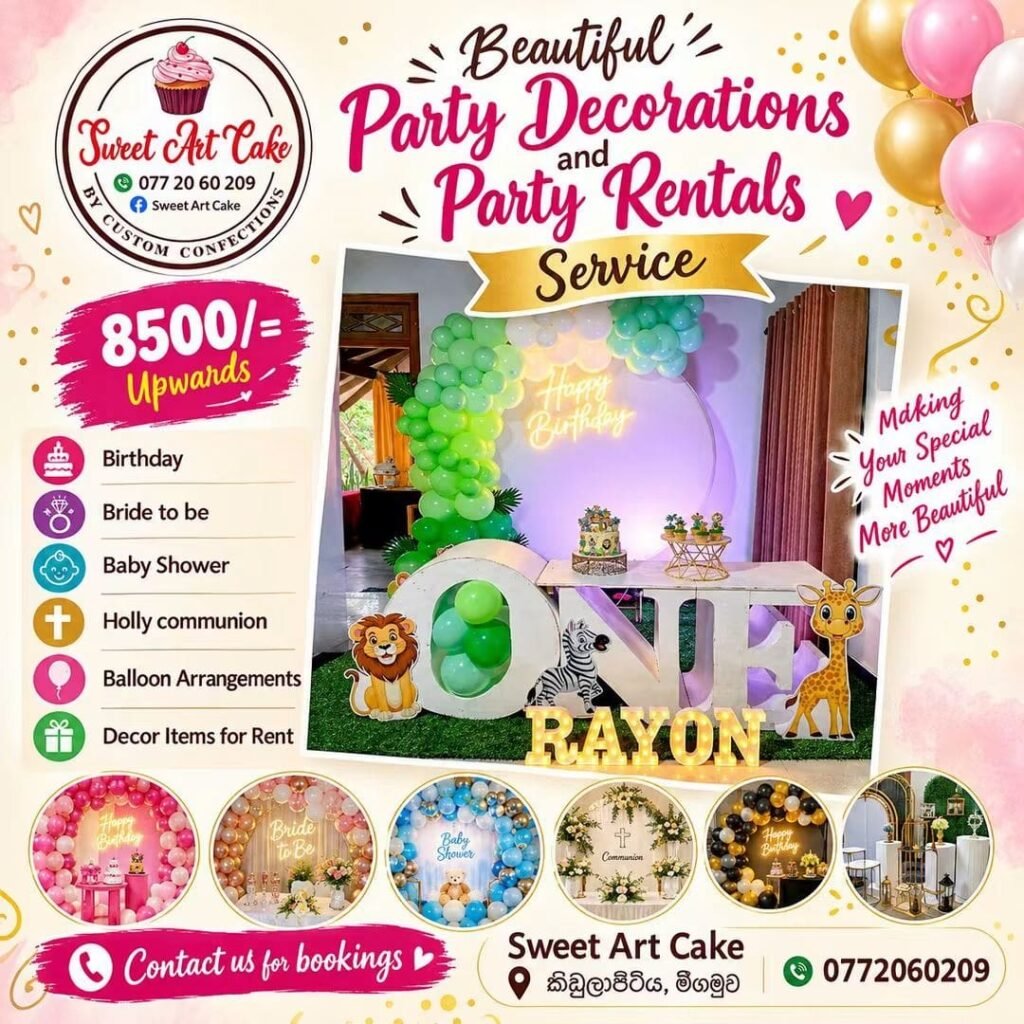 Sweet Art Cake Party Decorations & Rentals